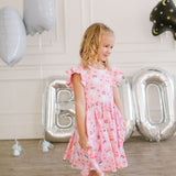 Olivia Dress in Floral Ghost