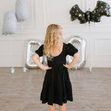 Puff Dress in Midnight