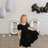 Puff Dress in Midnight