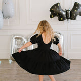 Puff Dress in Midnight