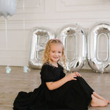 Puff Dress in Midnight