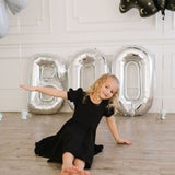 Puff Dress in Midnight