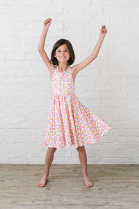 Sofia Dress in Pink Berry