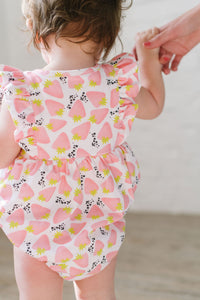 Betsy Romper in Pink Berry