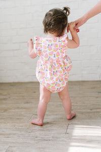 Betsy Romper in Pink Berry