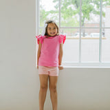 Flutter Tee in Bubblegum