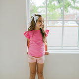 Flutter Tee in Bubblegum
