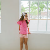 Flutter Tee in Bubblegum