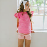 Flutter Tee in Bubblegum