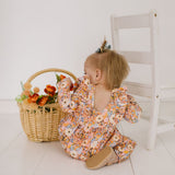 Mabel Romper in Pumpkin Bouquet