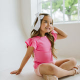 Flutter Tee in Bubblegum
