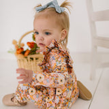 Mabel Romper in Pumpkin Bouquet