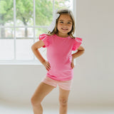Flutter Tee in Bubblegum