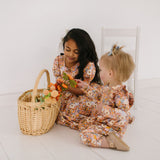 Mabel Romper in Pumpkin Bouquet
