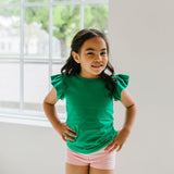Flutter Tee in Green
