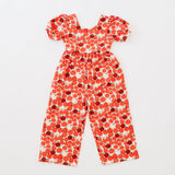 Puff Leggy Romper in Apple