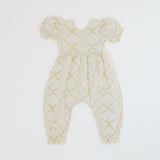 Rosie Romper in Muted Geo