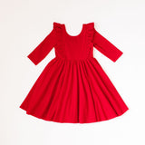 Adelisa Dress in Scarlet