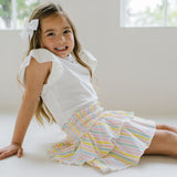 Flutter Tee in White