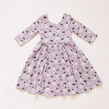 Emile Twirl Dress in Purple Cauldron