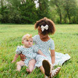 Puff Baby Romper in Shamrock