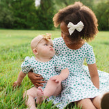 Puff Baby Romper in Shamrock