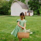 Olivia Dress in Green Daisy