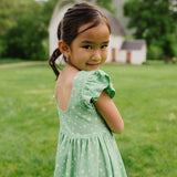 Olivia Dress in Green Daisy