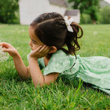 Olivia Dress in Green Daisy