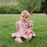 Skirted Leo in Peach Bouquet