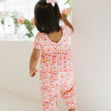 Rosie Romper in Rainbow Heart