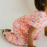 Rosie Romper in Rainbow Heart