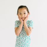 Short Sleeve Bamboo PJ in Shamrock