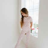 Short Sleeve Bamboo PJ in Sweetheart