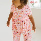 Rosie Romper in Rainbow Heart