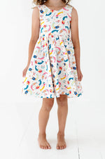 Load image into Gallery viewer, Tank Dress in Mermaid Whimsy
