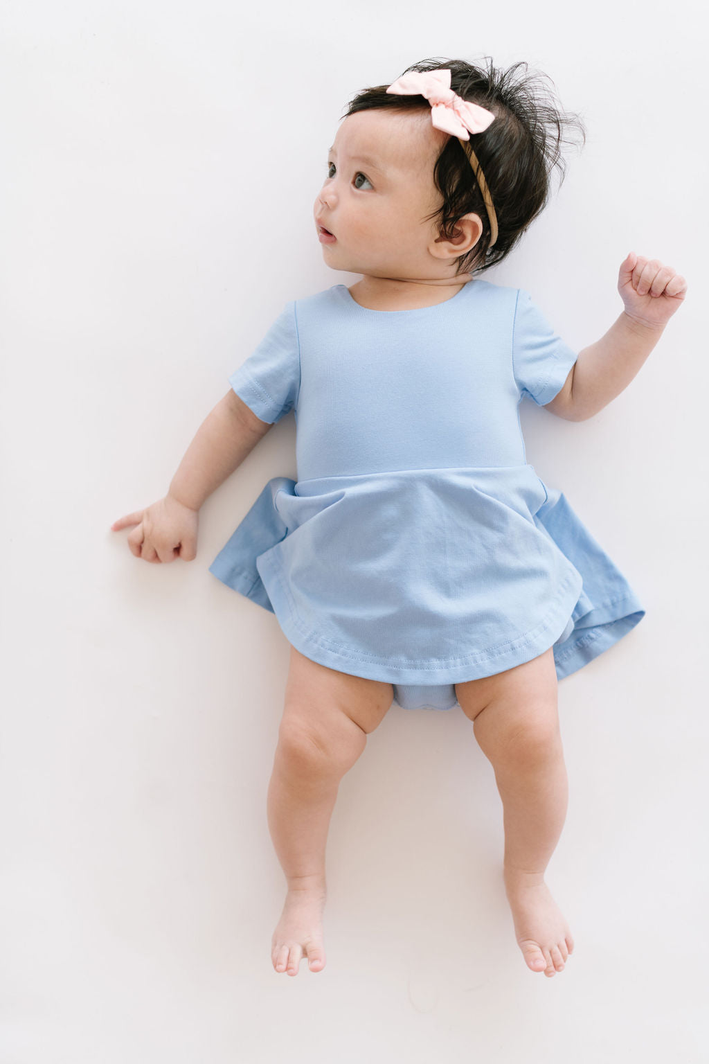 Skirted Leotard in Baby Blue